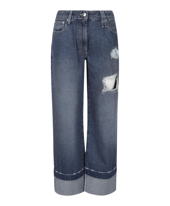 Прямые джинсы со стразами Simone Rocha, синий
Прямые джинсы со стразами Simone Rocha, синий