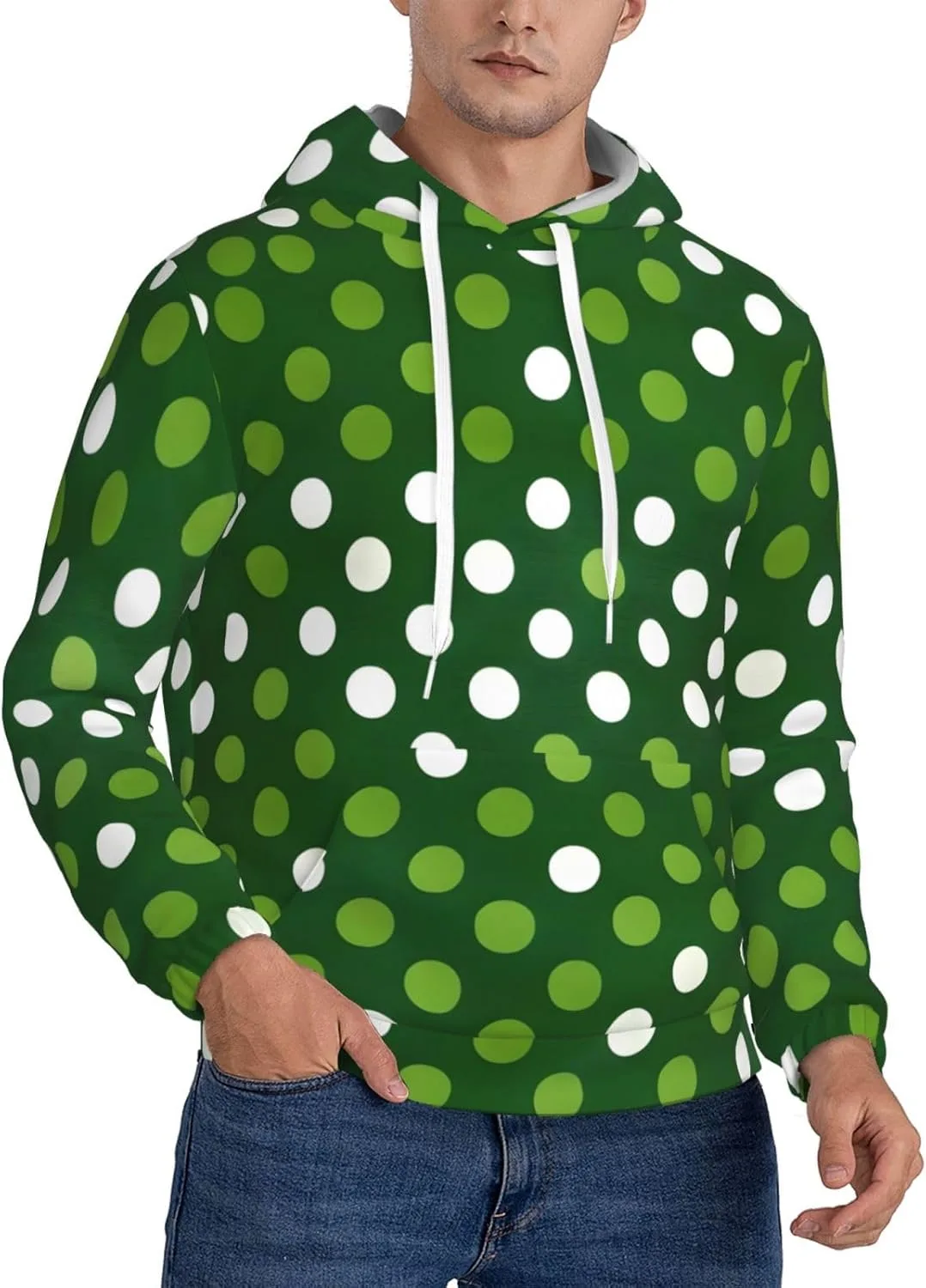 Мужская флисовая толстовка с капюшоном X-Large, мягкая и теплая, с карманом, в трендовом зеленом горошек SamLng
Мужская флисовая толстовка с капюшоном X-Large, мягкая и теплая, с карманом, в трендовом зеленом горошек SamLng