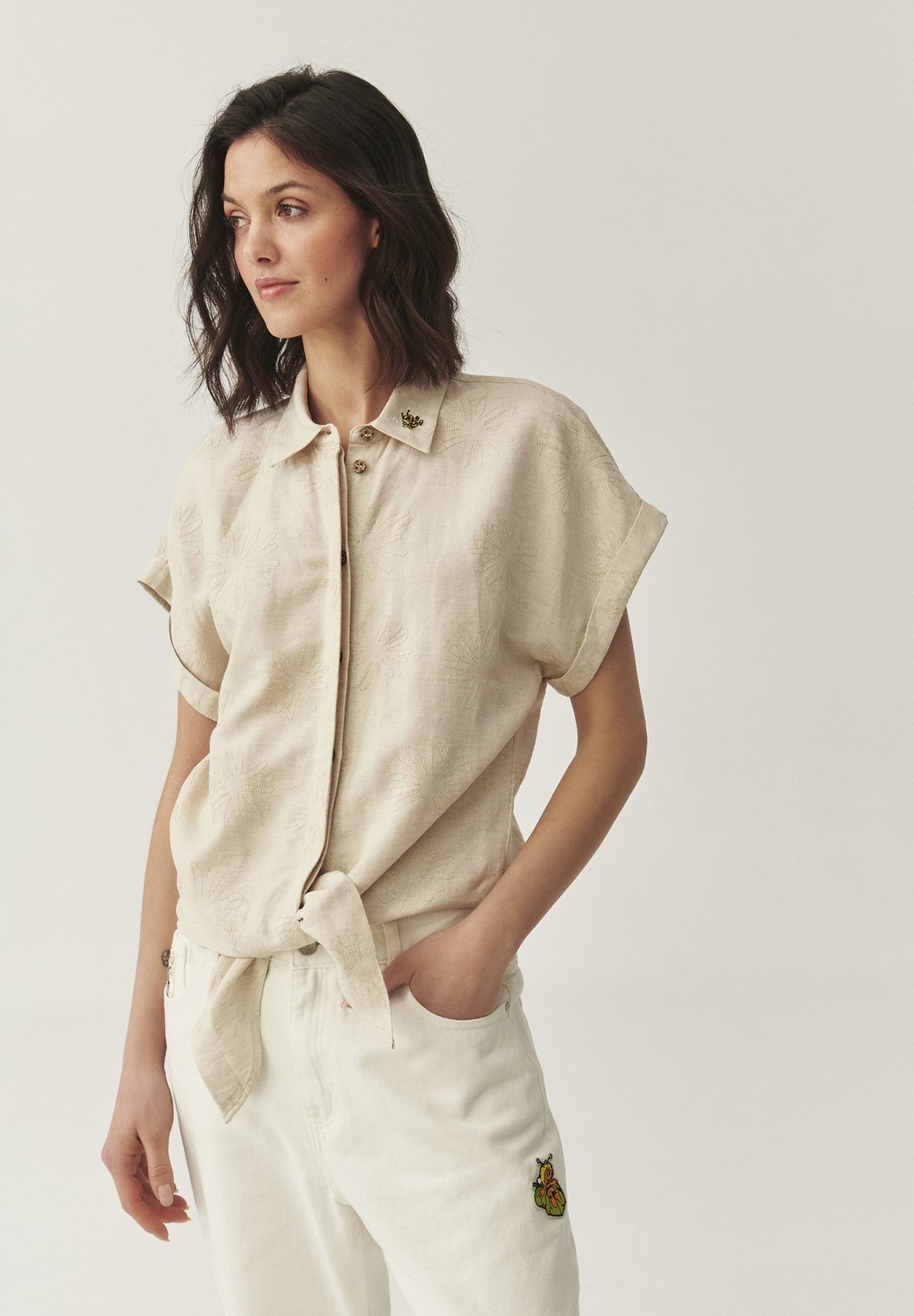 Блузка на пуговицах KAMA TATUUM, бежевый/меланж
Блузка на пуговицах KAMA TATUUM, бежевый/меланж