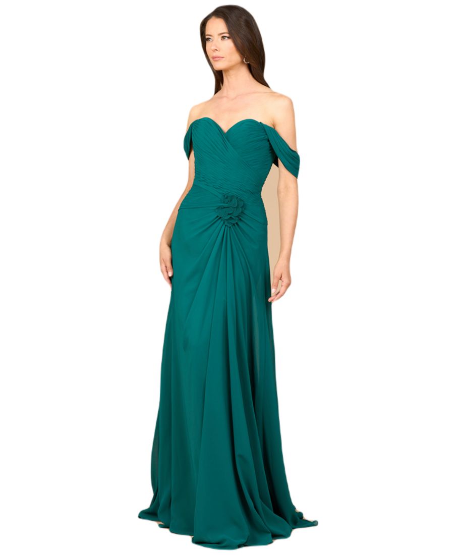Женское шифоновое платье с открытыми плечами Lara, Emerald green
Женское шифоновое платье с открытыми плечами Lara, Emerald green