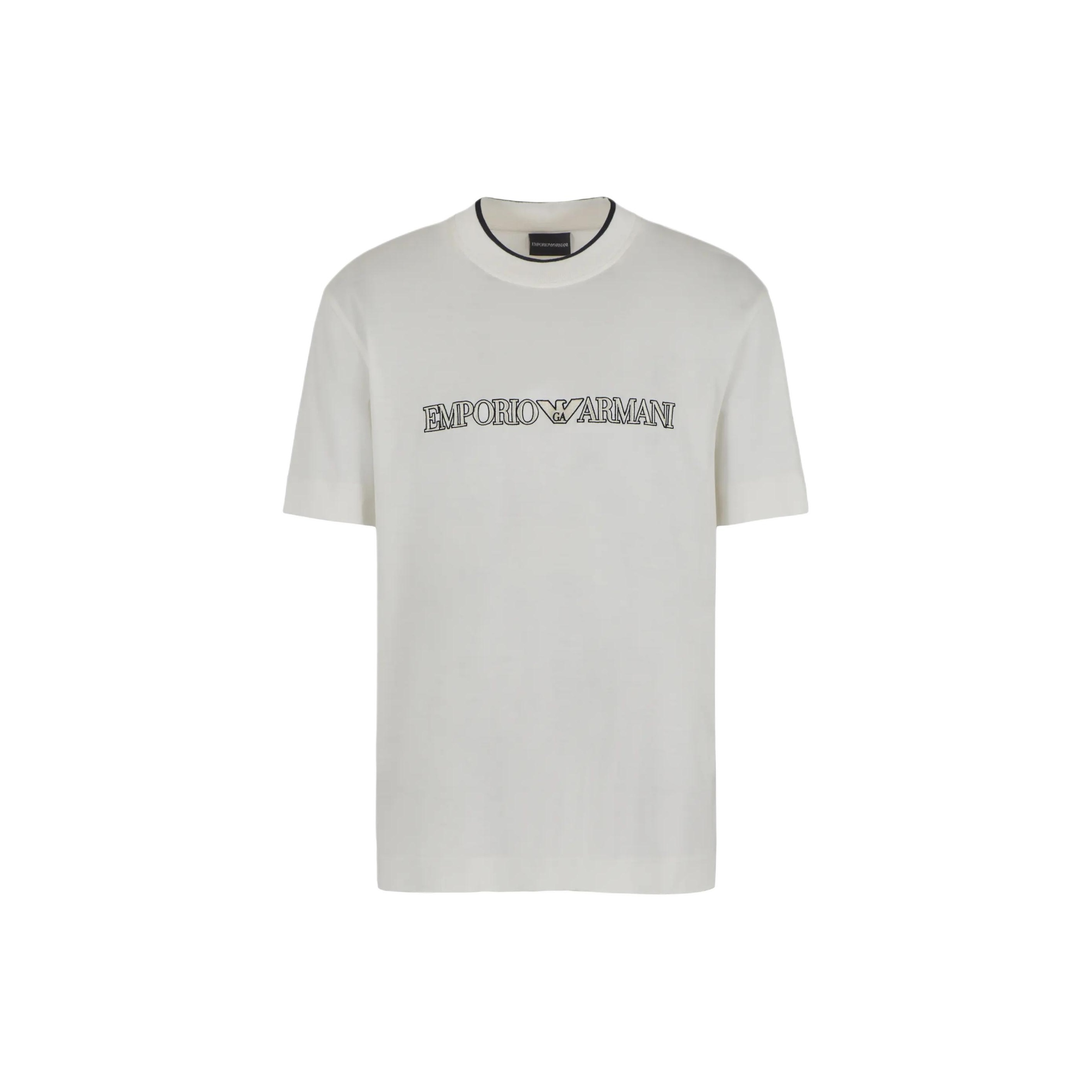 Футболка из джерси с добавлением лиоцелла с логотипом Asv выпуклой вышивкой EMPORIO ARMANI, белый
Футболка из джерси с добавлением лиоцелла с логотипом Asv выпуклой вышивкой EMPORIO ARMANI, белый