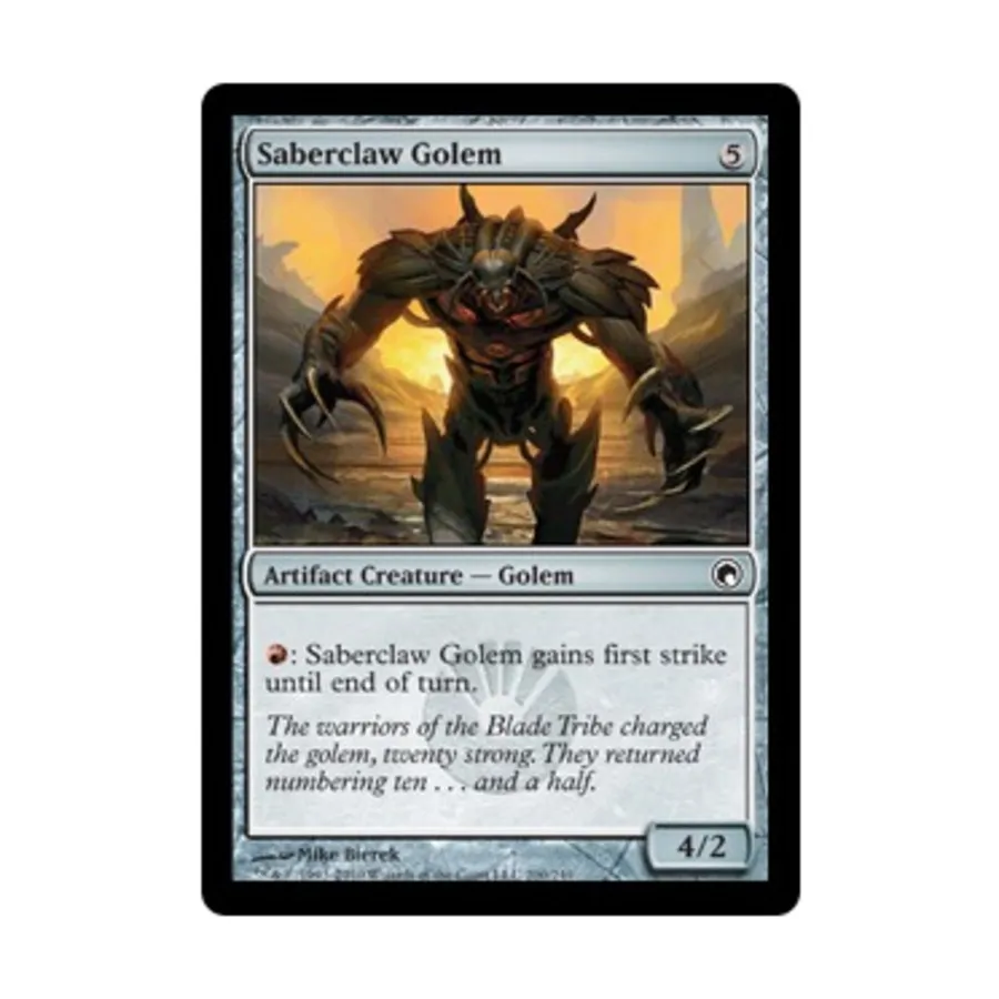 CCG Саблезубый голем (клавиша C), MTG - Scars of Mirrodin
CCG Саблезубый голем (клавиша C), MTG - Scars of Mirrodin