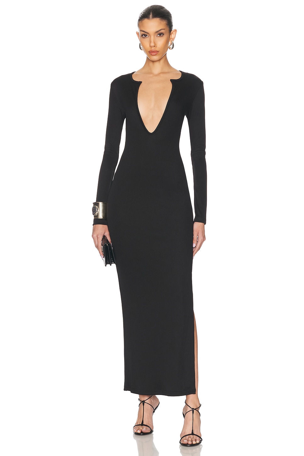 Платье с вогнутыми рельефами Christopher Esber, Black
Платье с вогнутыми рельефами Christopher Esber, Black