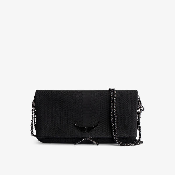 Кожаный клатч Rock с тиснением крыльев и крыльями Zadig&Voltaire, цвет noir
Кожаный клатч Rock с тиснением крыльев и крыльями Zadig&Voltaire, цвет noir