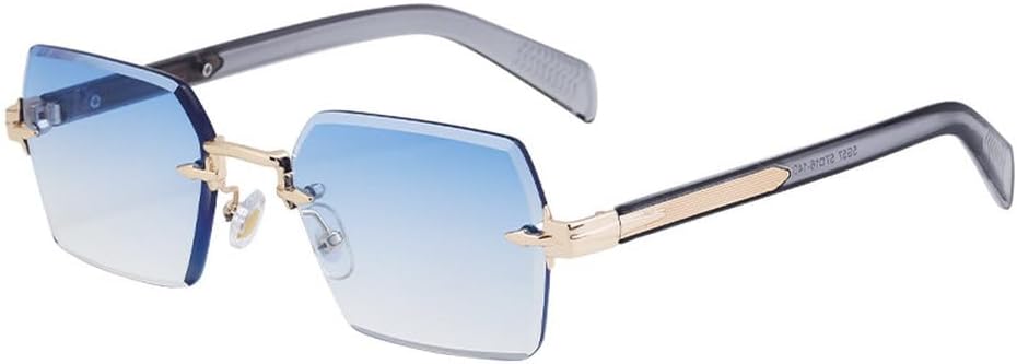 Мужские прямоугольные солнцезащитные очки без оправы для вождения, модные женские солнцезащитные очки с улучшенной защитой от солнца, защитные очки-козырьки HVTVTLA, Blue Gray
Мужские прямоугольные солнцезащитные очки без оправы для вождения, модные женские солнцезащитные очки с улучшенной защитой от солнца, защитные очки-козырьки HVTVTLA, Blue Gray