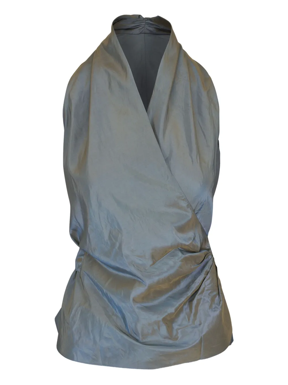 Шелковый топ с запахом Peter Cohen, синий
Шелковый топ с запахом Peter Cohen, синий