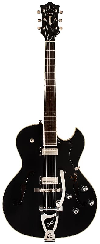 Электрогитара Guild Starfire III Hollow Body Electric Guitar with Guild Vibrato Tailpiece - Black - 2023
Электрогитара Guild Starfire III Hollow Body Electric Guitar with Guild Vibrato Tailpiece - Black - 2023