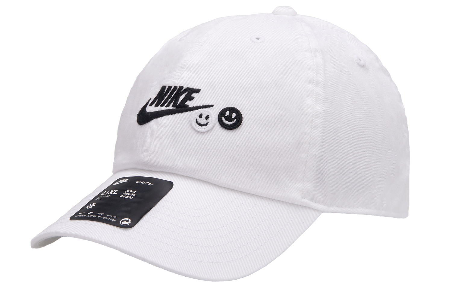 Хлопковая бейсболка унисекс Nike, белый
Хлопковая бейсболка унисекс Nike, белый