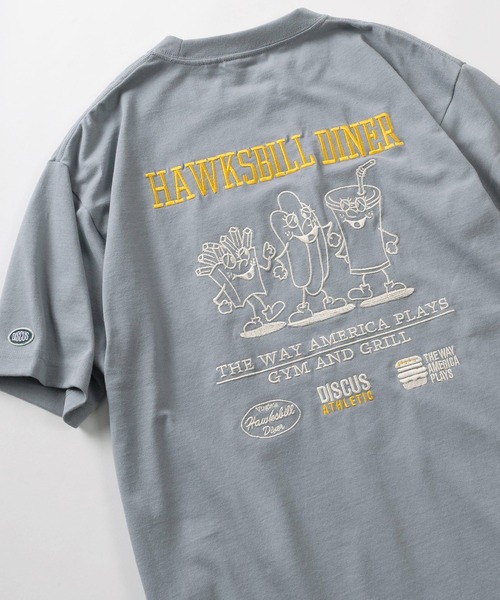 DISCUS Футболка унисекс из хлопковой смеси с круглым вырезом, коротким рукавом и вышитым принтом на спине DINER
DISCUS Футболка унисекс из хлопковой смеси с круглым вырезом, коротким рукавом и вышитым принтом на спине DINER