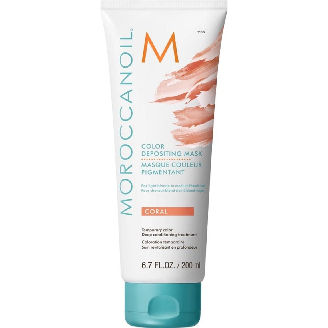 Маска для волос color depositing coral Moroccanoil, объем 200 мл
Маска для волос color depositing coral Moroccanoil, объем 200 мл