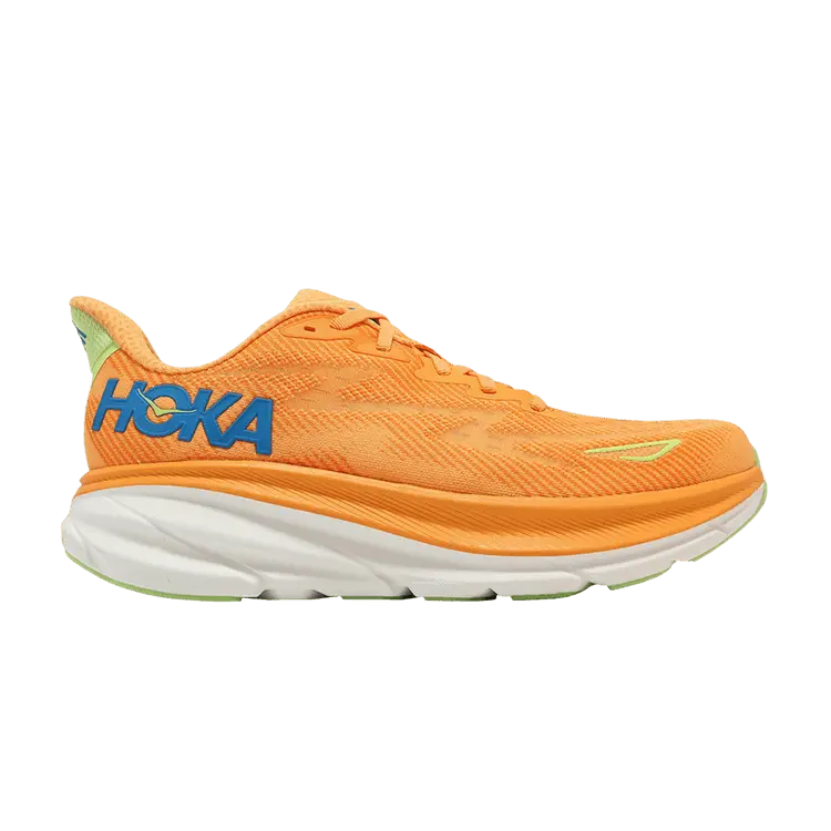 Кроссовки HOKA Clifton 9 2E Wide 'Solar Flare Lettuce', оранжевый 
Кроссовки HOKA Clifton 9 2E Wide 'Solar Flare Lettuce', оранжевый