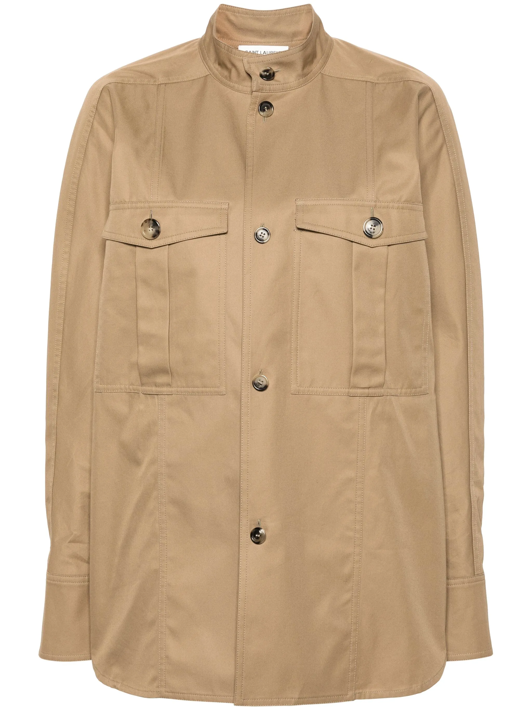 Твиловая рубашка Saint Laurent, нейтральный
Твиловая рубашка Saint Laurent, нейтральный