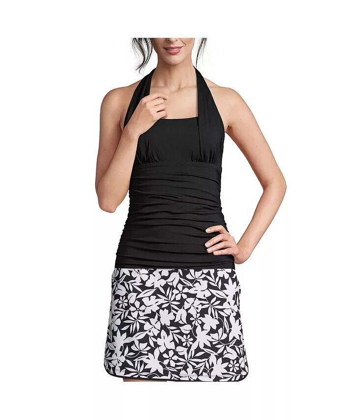 Женский купальник-танкини с вырезом D-Cup, устойчивый к хлору, квадратный вырез, халтер Lands' End, черный
Женский купальник-танкини с вырезом D-Cup, устойчивый к хлору, квадратный вырез, халтер Lands' End, черный