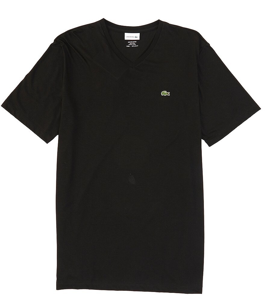 Хлопковая футболка Lacoste Pima с короткими рукавами и v-образным вырезом, черный
Хлопковая футболка Lacoste Pima с короткими рукавами и v-образным вырезом, черный