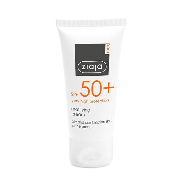 Матирующий защитный крем для лица Spf50+ 50 мл Ziaja Med
Матирующий защитный крем для лица Spf50+ 50 мл Ziaja Med