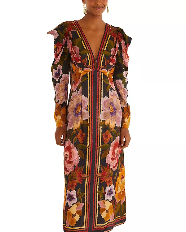 Платье миди с вырезом-капелькой Farm Rio, мультиколор
Платье миди с вырезом-капелькой Farm Rio, мультиколор