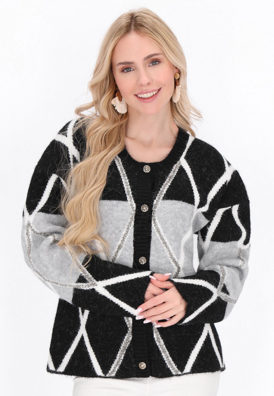 Кардиган IZIA Cardigan, Black Grey/Black
Кардиган IZIA Cardigan, Black Grey/Black