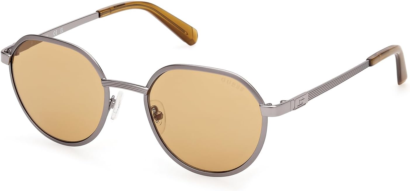 GUESS круглые металлические солнцезащитные очки, Silver
GUESS круглые металлические солнцезащитные очки, Silver