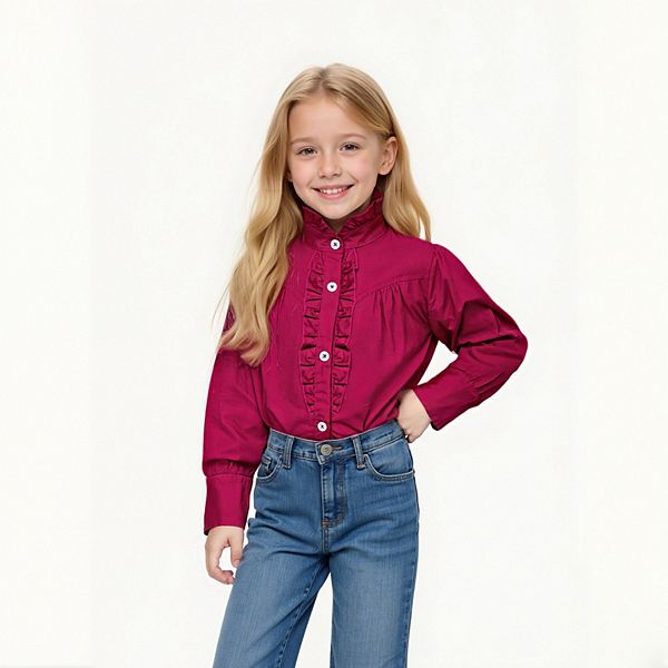 Детская блузка с длинным рукавом и рюшами, button down, из премиального хлопка Elitechoice, Hot Pink
Детская блузка с длинным рукавом и рюшами, button down, из премиального хлопка Elitechoice, Hot Pink