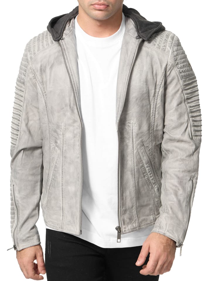 Кожаная куртка Tazzio, серый
Кожаная куртка Tazzio, серый