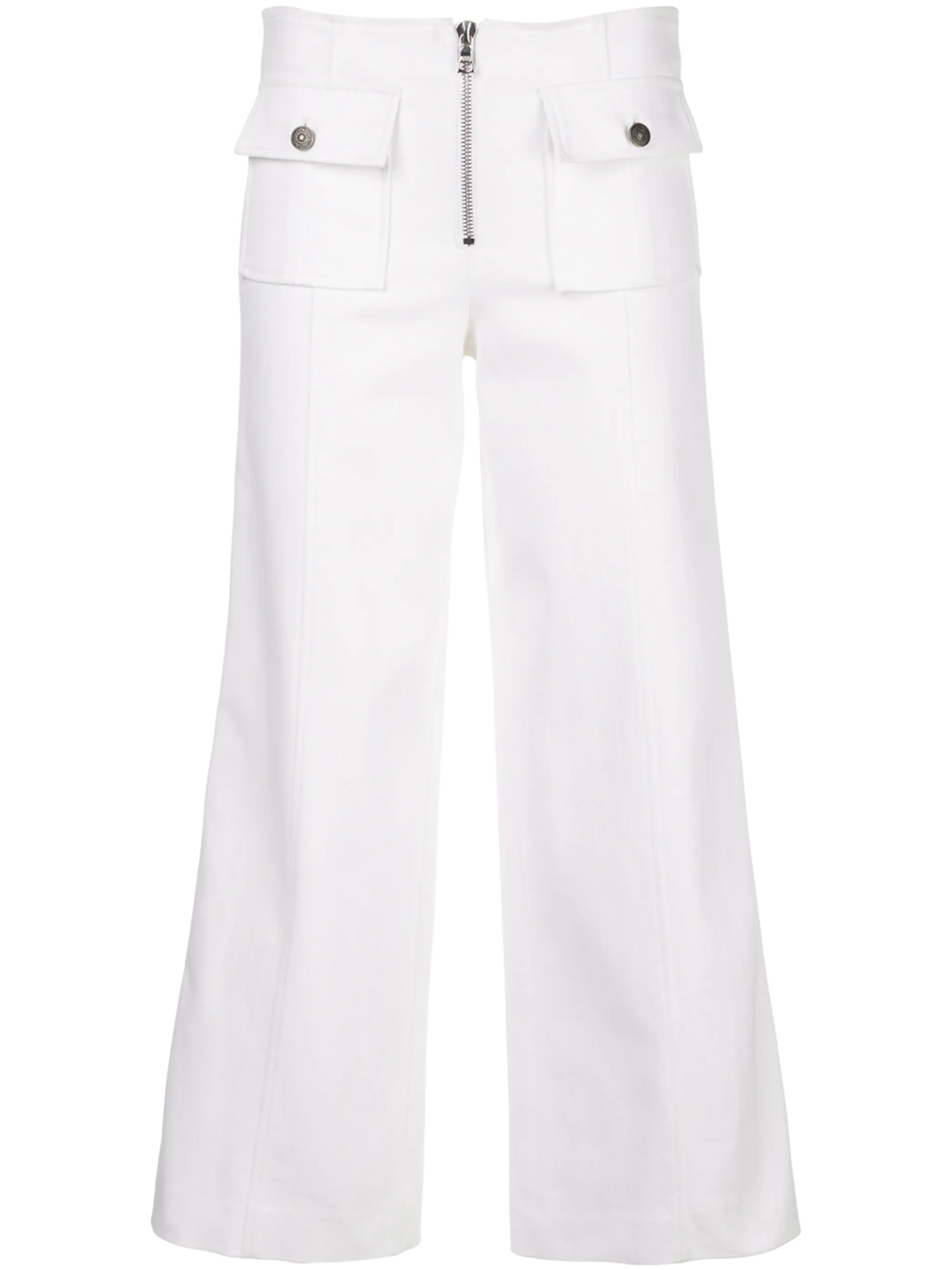 Укороченные брюки широкого кроя Cinq A Sept, белый
Укороченные брюки широкого кроя Cinq A Sept, белый