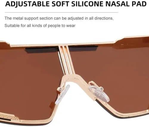 Солнцезащитные очки большого размера 2027 года для женщин и мужчин, винтажные, популярные, в стиле метал-панк, с плоской верхней частью MTZJH, Gold Leg Black
Солнцезащитные очки большого размера 2027 года для женщин и мужчин, винтажные, популярные, в стиле метал-панк, с плоской верхней частью MTZJH, Gold Leg Black