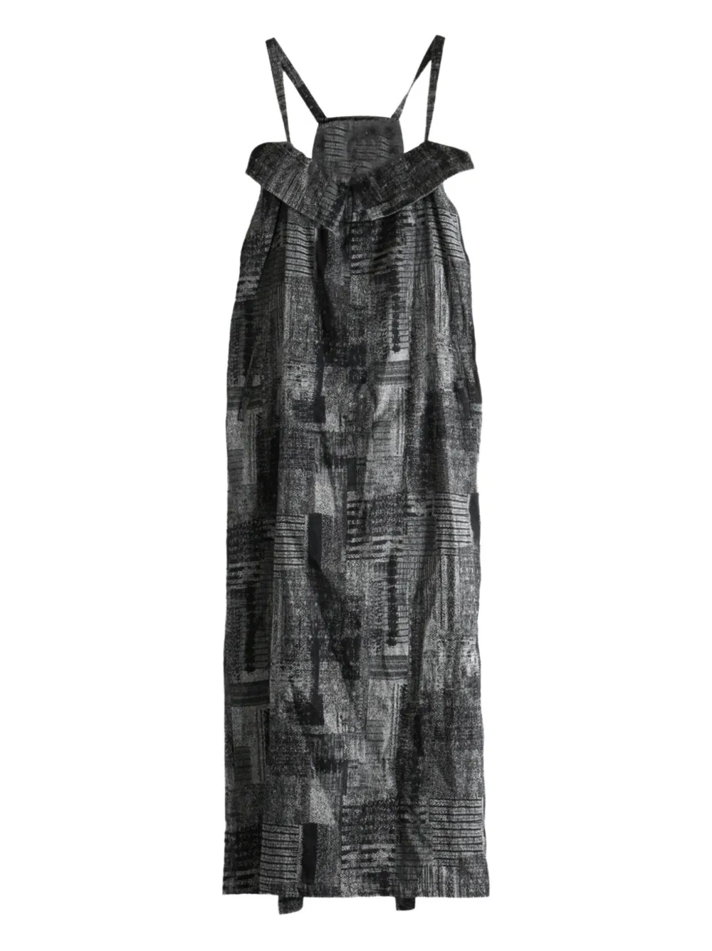 Платье миди без рукавов с абстрактным принтом Y's, черный
Платье миди без рукавов с абстрактным принтом Y's, черный