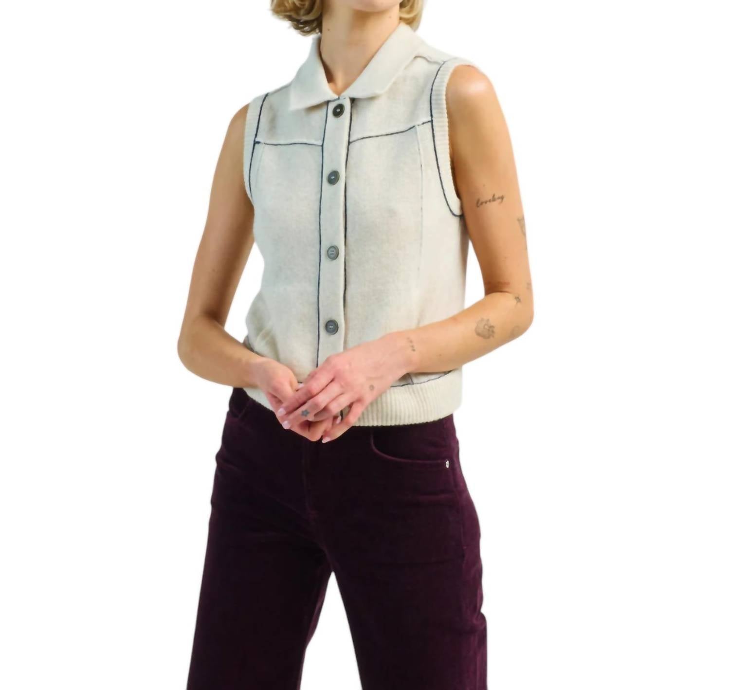 Джинсовый жилет в натуральном цвете Guh, цвет natural, Коричневый, Джинсовый жилет в натуральном цвете Guh, цвет natural 
Джинсовый жилет в натуральном цвете Guh, цвет natural, Коричневый, Джинсовый жилет в натуральном цвете Guh, цвет natural