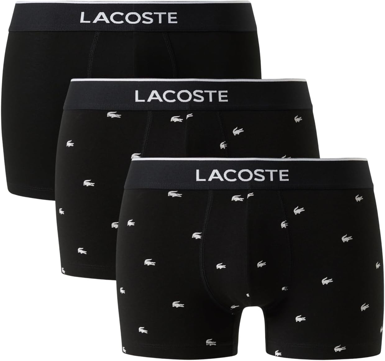 Мужские хлопковые трусы-боксеры Lacoste с мини-крокодиловым принтом, 3 шт. (эксклюзивно на Amazon), Black
Мужские хлопковые трусы-боксеры Lacoste с мини-крокодиловым принтом, 3 шт. (эксклюзивно на Amazon), Black
