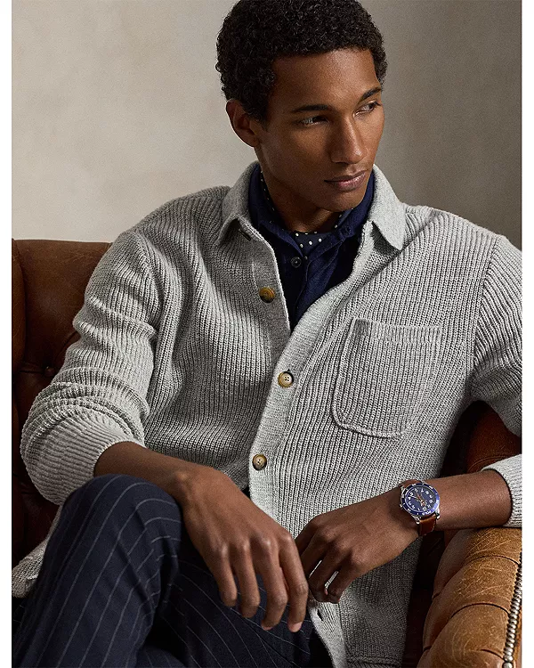 Кардиган из фактурного хлопка Polo Ralph Lauren, серый
Кардиган из фактурного хлопка Polo Ralph Lauren, серый