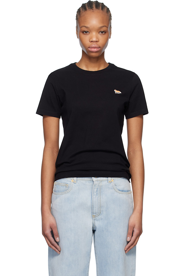 Футболка с вышивкой лисёнка Maison Kitsuné, черный
Футболка с вышивкой лисёнка Maison Kitsuné, черный