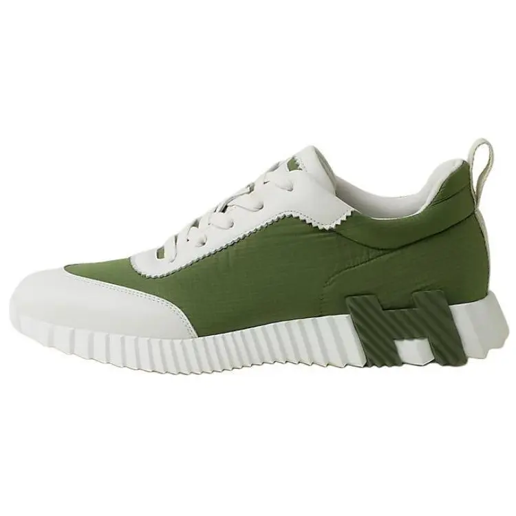 HERMES Низкие повседневные кроссовки Bouncing, мужские, белые, зеленые
HERMES Низкие повседневные кроссовки Bouncing, мужские, белые, зеленые