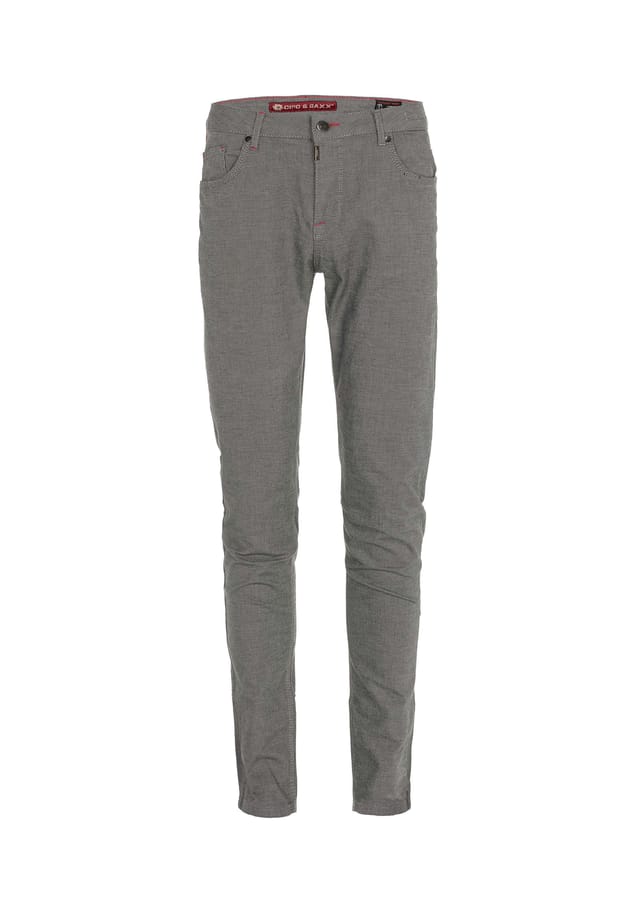 Брюки из ткани модного прямого кроя Cipo & Baxx, серый
Брюки из ткани модного прямого кроя Cipo & Baxx, серый