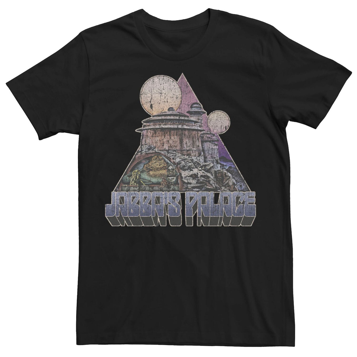 Мужская винтажная футболка Jabba's Palace с изображением Звездных войн Star Wars, черный
Мужская винтажная футболка Jabba's Palace с изображением Звездных войн Star Wars, черный