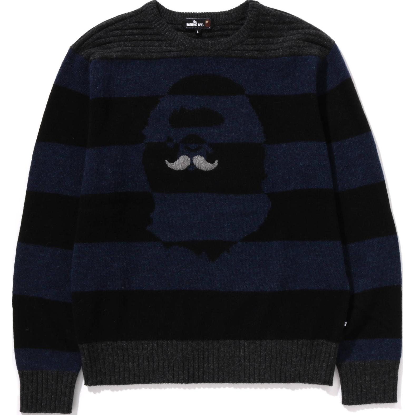 A BATHING APE FW24 Mr. BATHING APE Series Sweaters Unisex Blue Black
A BATHING APE FW24 Mr. BATHING APE Series Sweaters Unisex Blue Black