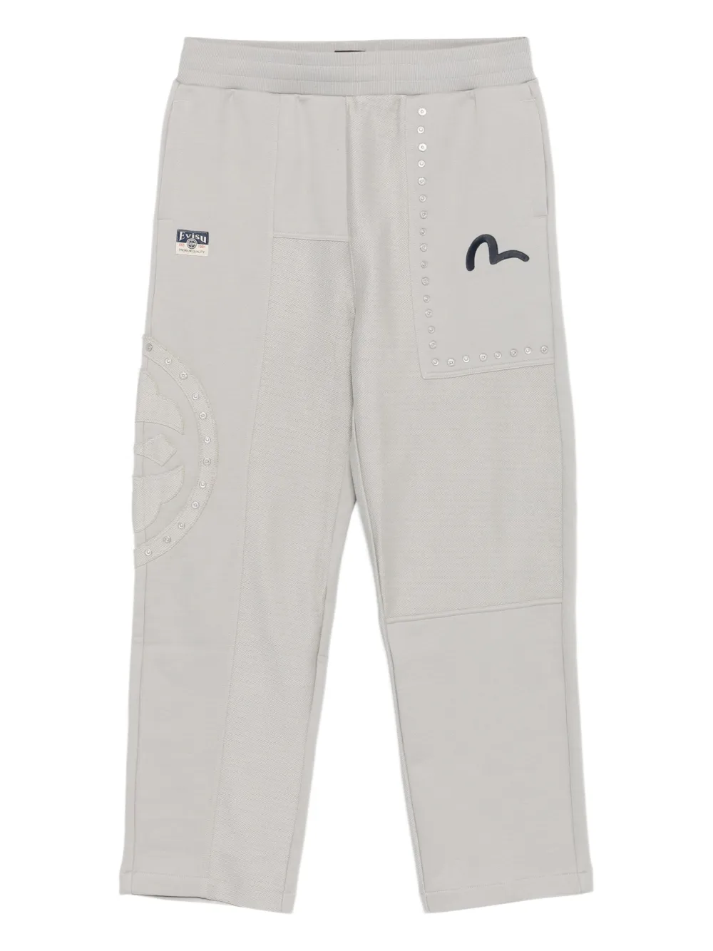 Спортивные брюки с вышитым логотипом EVISU, серый
Спортивные брюки с вышитым логотипом EVISU, серый