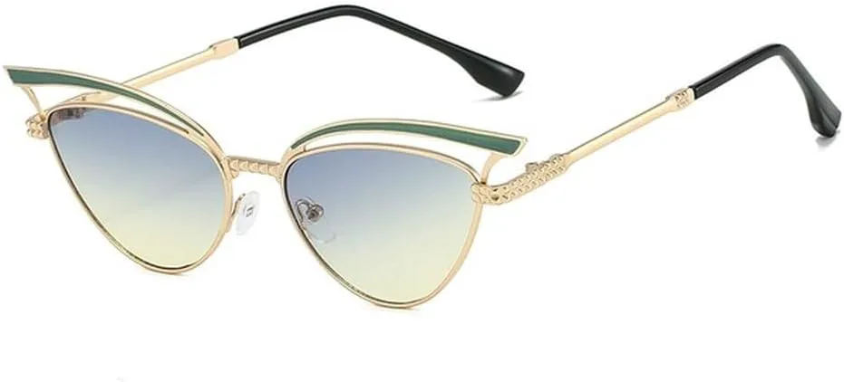 Ретро-солнцезащитные очки «кошачий глаз» для женщин, металлическая оправа, стильные, модные, для активного отдыха, роскошные, маленькие, черные generic, Green
Ретро-солнцезащитные очки «кошачий глаз» для женщин, металлическая оправа, стильные, модные, для активного отдыха, роскошные, маленькие, черные generic, Green