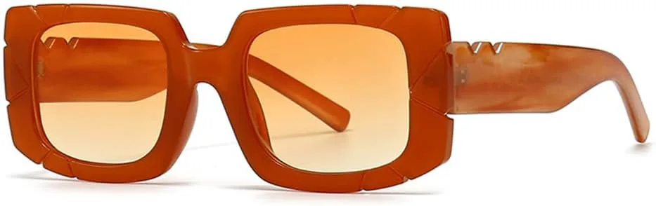 Женские солнцезащитные очки в стиле ретро прямоугольной формы, мужские солнцезащитные очки неправильной формы с защитой от УФ-излучения UV400 HPIRME, Teaorange
Женские солнцезащитные очки в стиле ретро прямоугольной формы, мужские солнцезащитные очки неправильной формы с защитой от УФ-излучения UV400 HPIRME, Teaorange