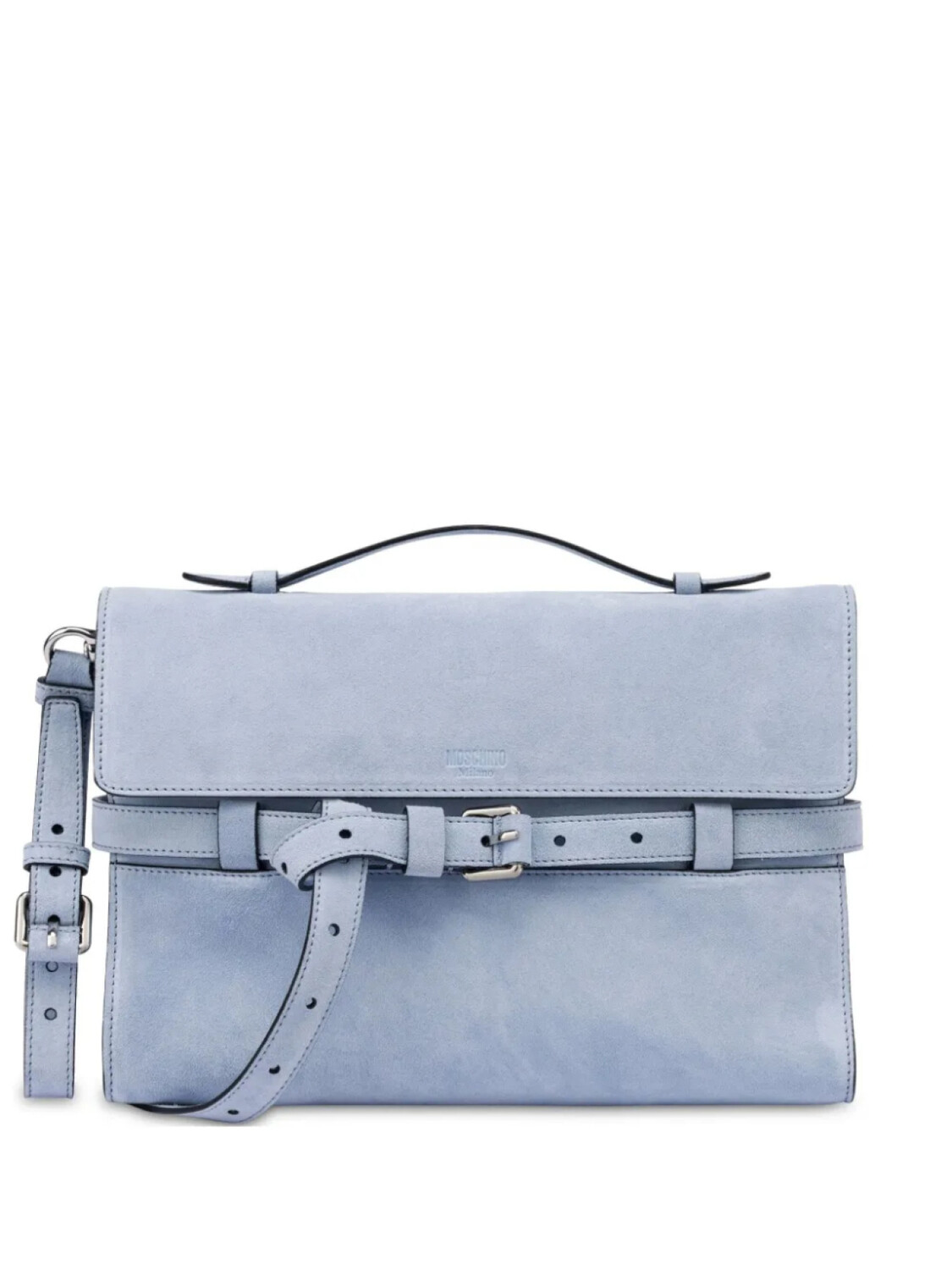 Сумка-клатч Moschino Tie Me, синий 
Сумка-клатч Moschino Tie Me, синий