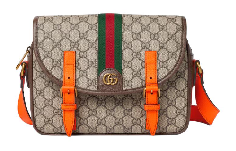 Gucci Сумка Ophidia из канваса с кожаной отделкой, наплечная сумка, сумка через плечо, мужская, бежевого, черного и оранжевого цвета
Gucci Сумка Ophidia из канваса с кожаной отделкой, наплечная сумка, сумка через плечо, мужская, бежевого, черного и оранжевого цвета