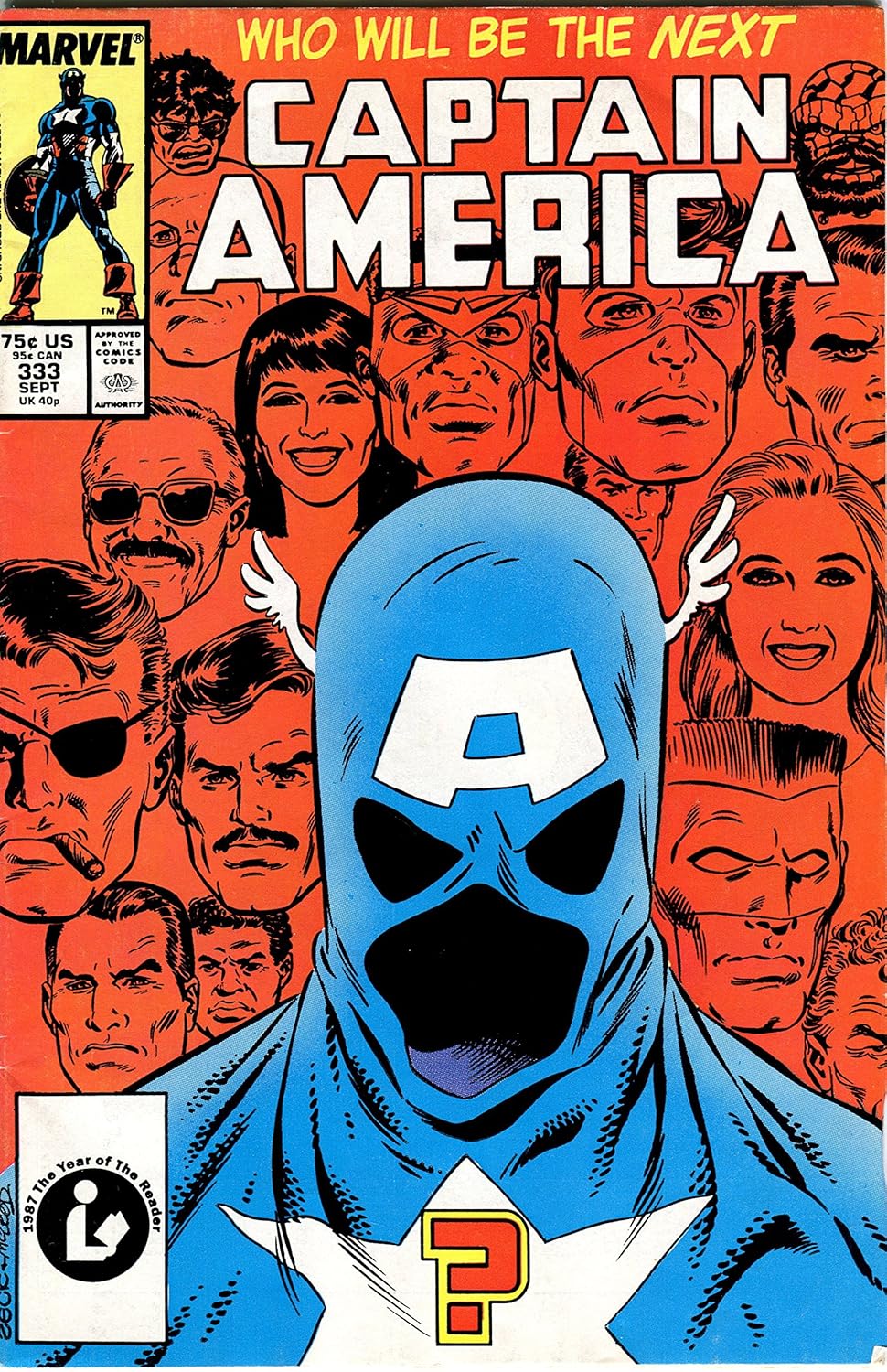 Captain America Issue 333 September 1987 "The Replacement" (Marvel Comics Group)
Captain America Issue 333 September 1987 "The Replacement" (Marvel Comics Group)