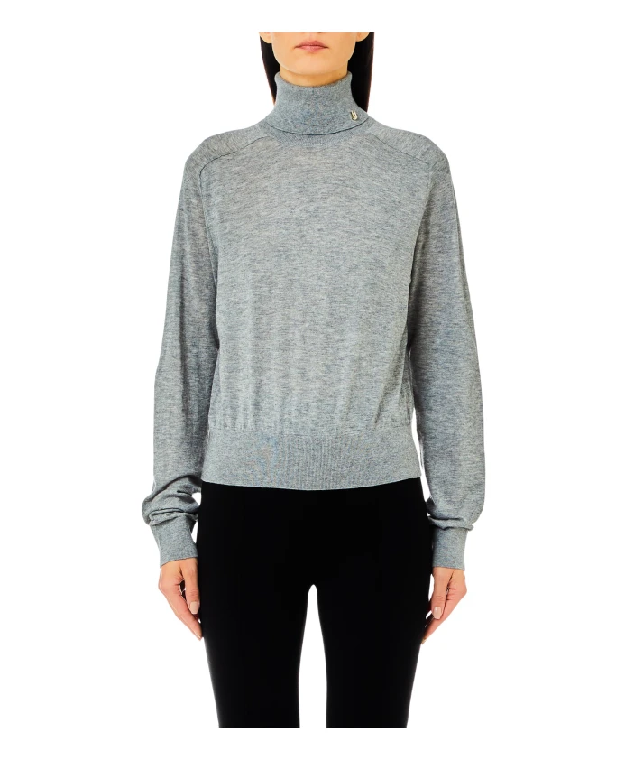 Свитер с закрытым воротником в стиле Dolce Vita. Liu Jo, серый
Свитер с закрытым воротником в стиле Dolce Vita. Liu Jo, серый