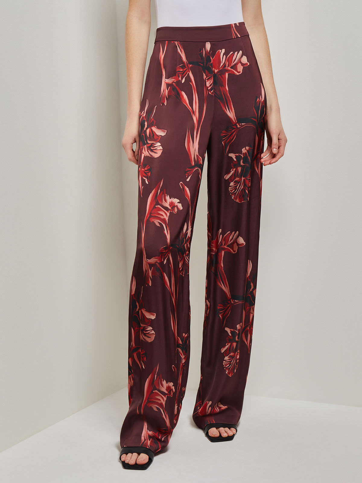 Прямые брюки из крепдешина с цветочным принтом Misook, цвет mahogany/classic red/venetian rose/biscotti/black
Прямые брюки из крепдешина с цветочным принтом Misook, цвет mahogany/classic red/venetian rose/biscotti/black