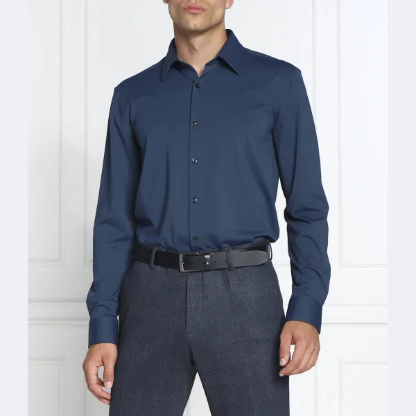 Эргономичная рубашка приталенного кроя Hugo, синий
Эргономичная рубашка приталенного кроя Hugo, синий