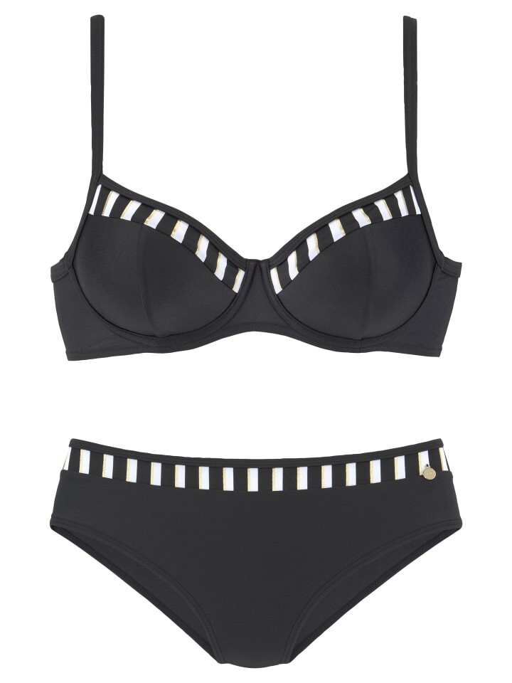 Комплект бикини LASCANA, цвет schwarz/weiß/goldfarben
Комплект бикини LASCANA, цвет schwarz/weiß/goldfarben