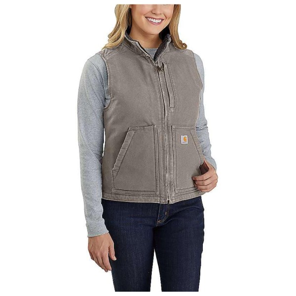 Женский жилет с воротником-стойкой на подкладке из шерпы - флисовый жилет Carhartt, коричневый
Женский жилет с воротником-стойкой на подкладке из шерпы - флисовый жилет Carhartt, коричневый