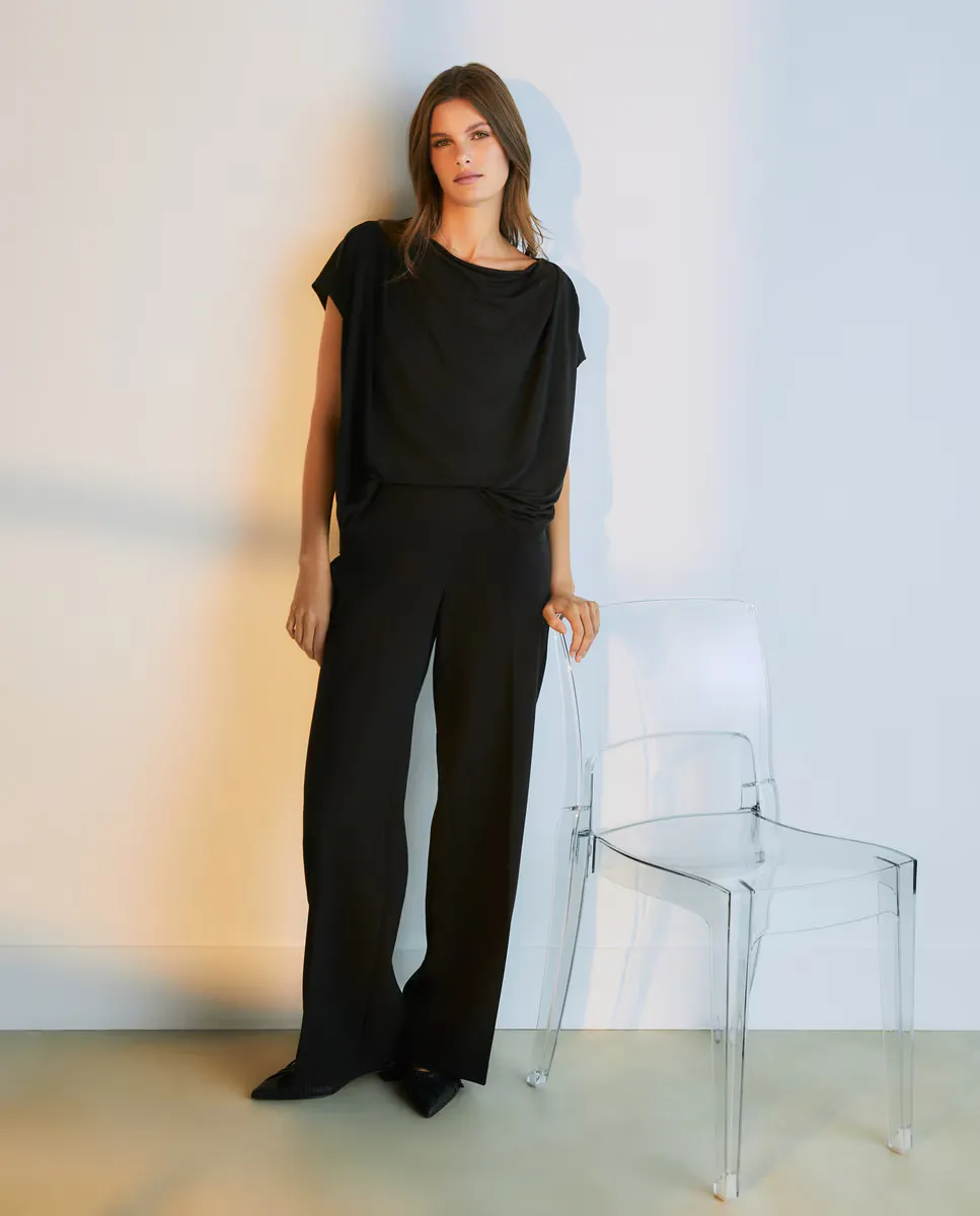 Женская футболка с драпировкой и принтом Woman El Corte Inglés, черный
Женская футболка с драпировкой и принтом Woman El Corte Inglés, черный