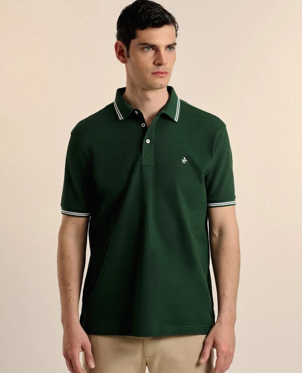 Классическая поло из пике с коротким рукавом Valecuatro, темно-зеленый
Классическая поло из пике с коротким рукавом Valecuatro, темно-зеленый