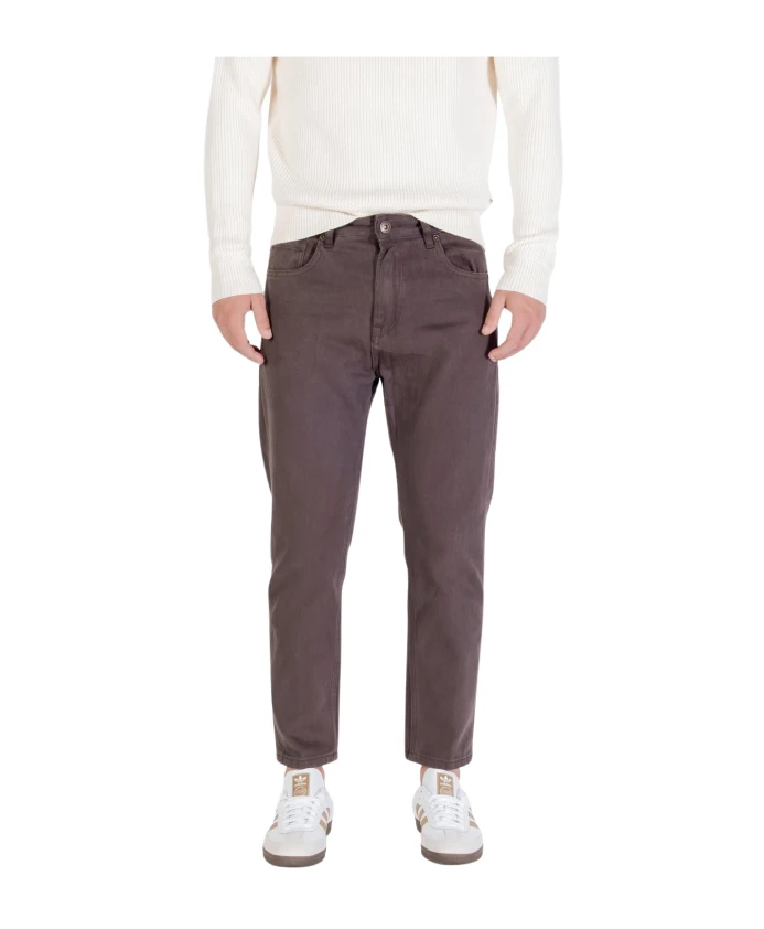 Хлопковые джинсы на молнии и пуговицах с карманами. Gianni Lupo, коричневый
Хлопковые джинсы на молнии и пуговицах с карманами. Gianni Lupo, коричневый