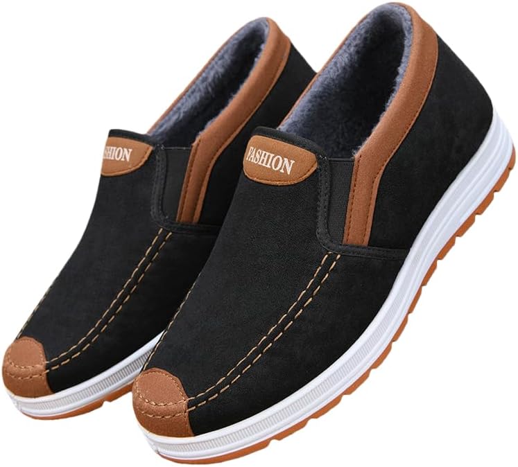 Мужские слипоны, с флисовой подкладкой, коричневые детали, текстильный верх, повседневные прогулочные туфли Generic
Мужские слипоны, с флисовой подкладкой, коричневые детали, текстильный верх, повседневные прогулочные туфли Generic